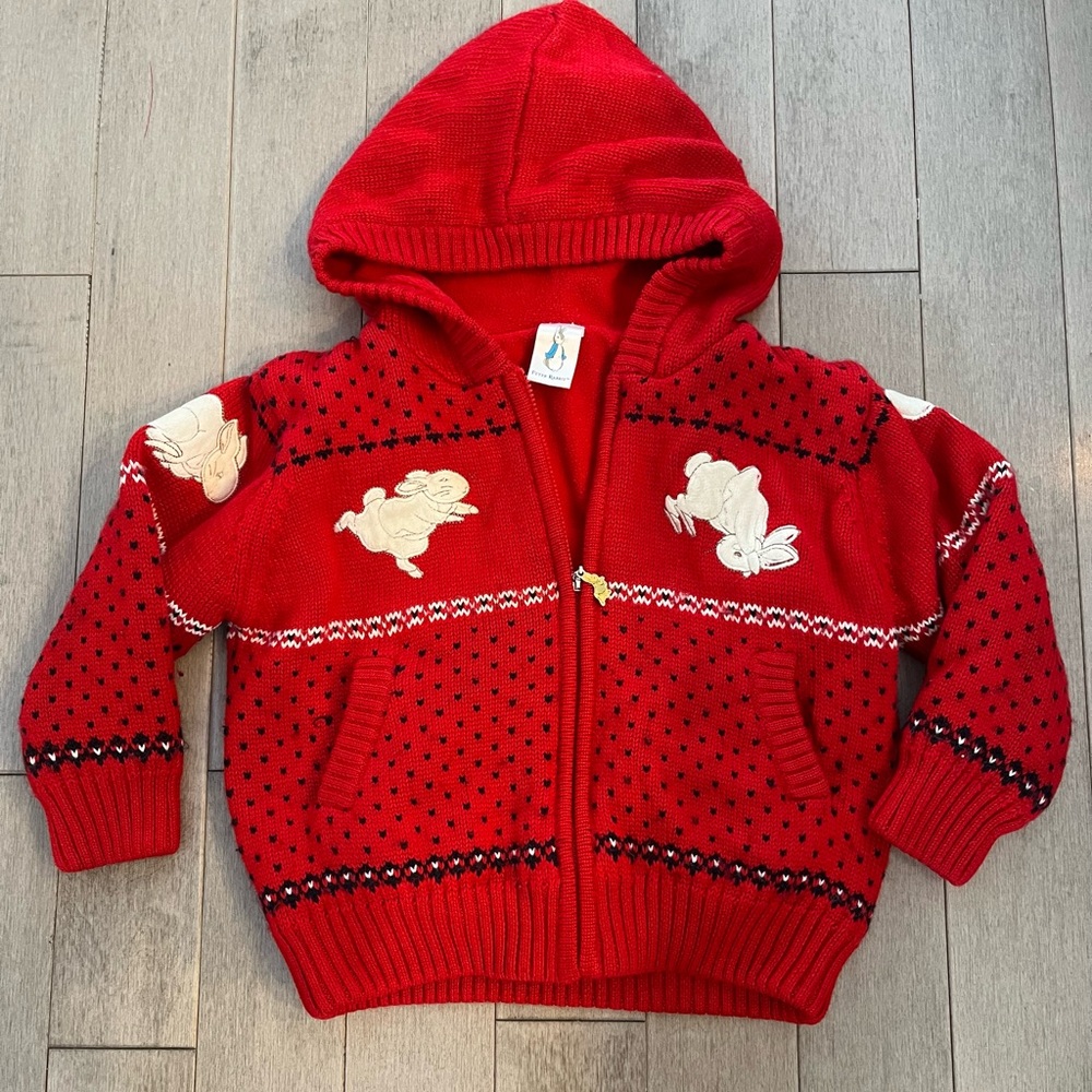 Peter Rabbit Hooded Cardignan - Picture 1 of 4